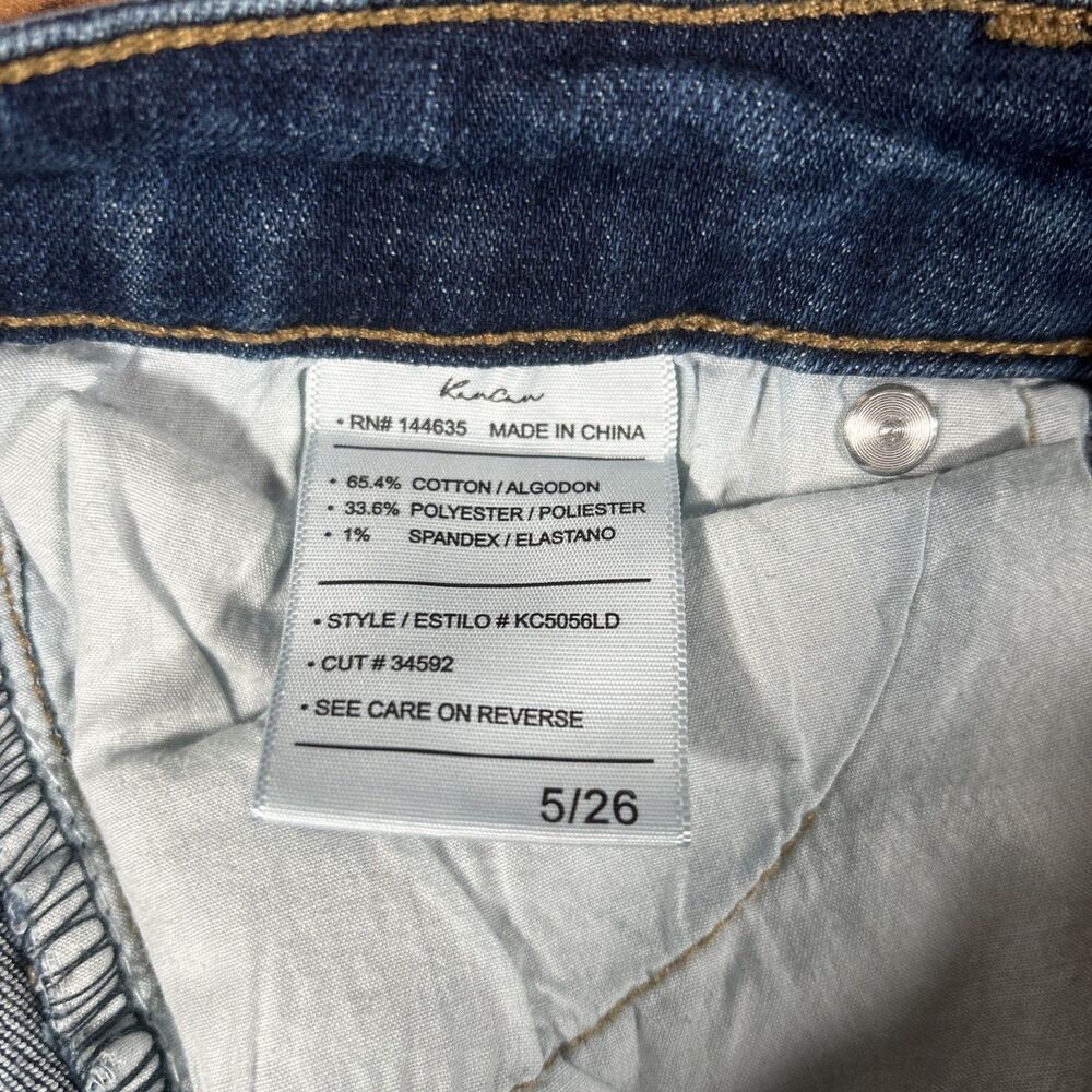 Kancan Penny Mid Rise Ankle Skinny Distressed Jeans Women’s 5/26 Raw Hem‎ 26x26 - Picture 5 of 6